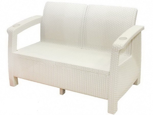 Двухместный диван Yalta Sofa Seаt белый купить в Таганроге