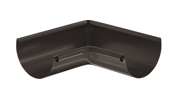 Водосток Aquasistem, система 125x90 - Угол желоба, внутренний 90° RR 32 Тёмно-Коричневый купить в Таганроге