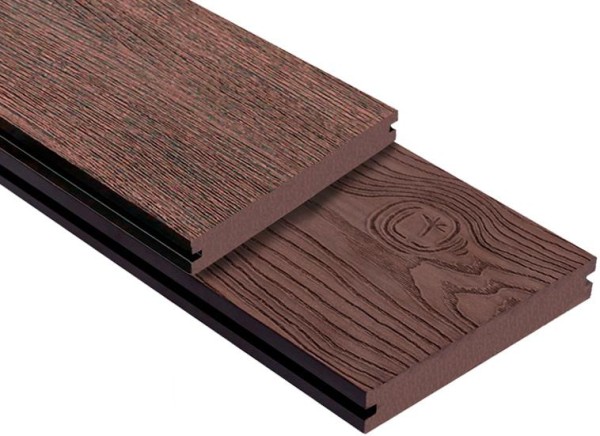 Террасная доска ДПК Outdoor 3D полнотелая STORM/OCEAN BROWN коричневая микс купить в Таганроге
