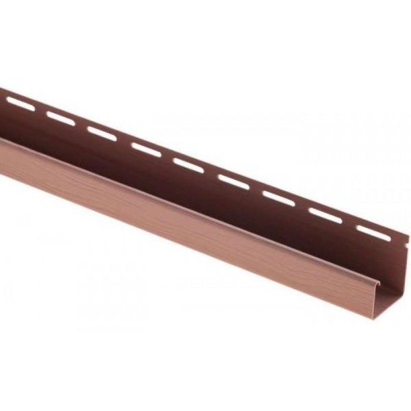 J-профиль Люкс Крашенный, T-15, ВН, Красно-коричневый купить в Таганроге