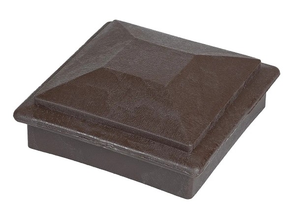 Крышка верхняя фигурная ПВХ для столба Deckart 100х100 Венге купить в Таганроге