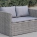 Диван-Трансформер AFINA плетеный из иск. ротанга S330G-W78 Grey купить в Таганроге