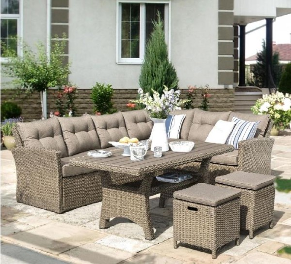Комплект мебели AFINA плетеной из иск. ротанга AFM-307B Beige купить в Таганроге