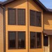 Фиброцементный сайдинг Latonit Красное дерево (RAL 8001/8008) купить в Таганроге