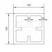 Столб SEQUOIA Evolution 3D WOOD BROWN купить в Таганроге