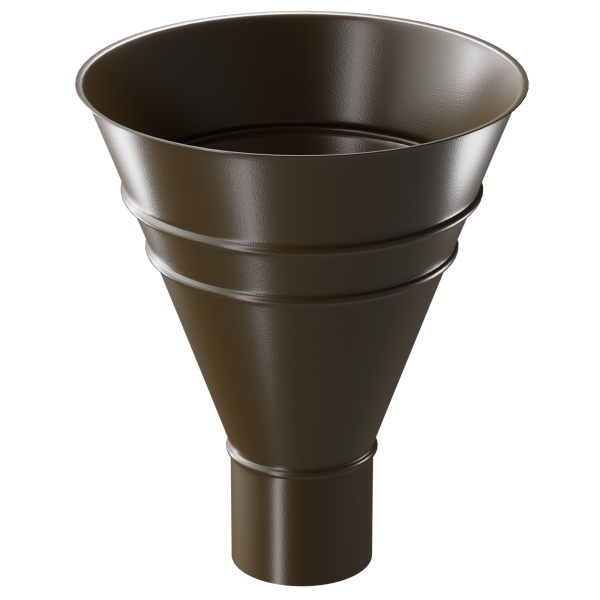 Воронка водосборная Döcke STAL PREMIUM, Каштан купить в Таганроге