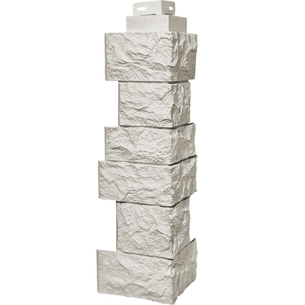 Угол наружный FineBer “Дикий камень” Жемчуг купить в Таганроге