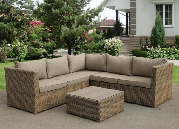 Комплект мебели AFINA плетеной из иск. ротанга YR825B Beige купить в Таганроге