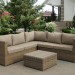 Комплект мебели AFINA плетеной из иск. ротанга YR825B Beige купить в Таганроге
