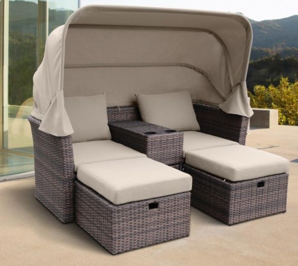 Комплект мебели AFINA плетеной из иск. ротанга AFM-330B Brown купить в Таганроге