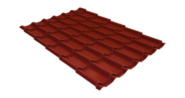 Металлочерепица классик 0,5 Satin RAL 3009 оксидно-красный купить в Таганроге
