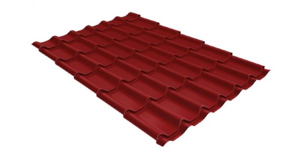 Металлочерепица классик 0,5 Satin RAL 3011 коричнево-красный купить в Таганроге