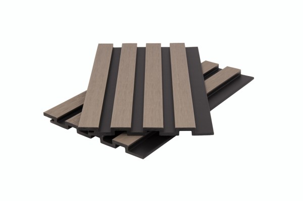 Стеновая панель брусковая двухцветная co-extrusion, snow mix купить в Таганроге