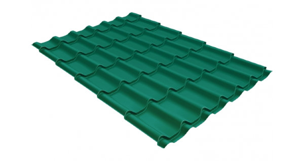 Металлочерепица классик 0,5 Satin RAL 5021 купить в Таганроге