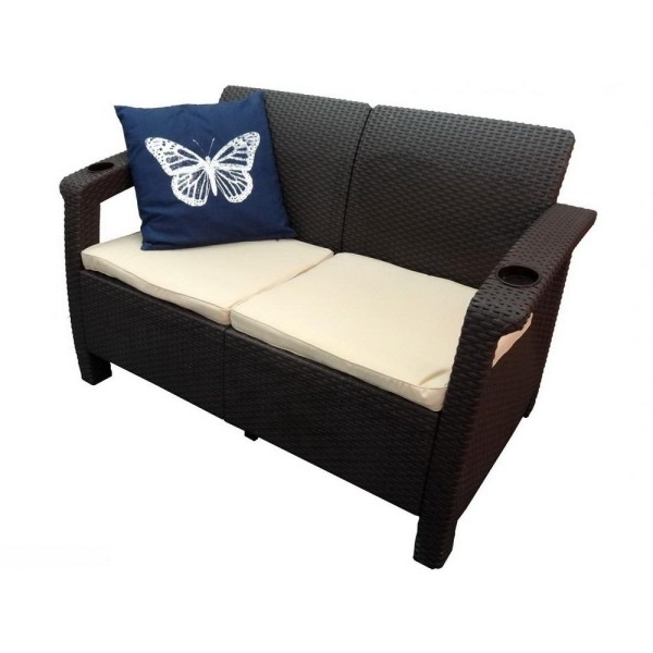 Двухместный диван Yalta Sofa Seаt венге купить в Таганроге