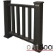Ограждение из ДПК Outdoor Классик 3D STORM чёрный купить в Таганроге