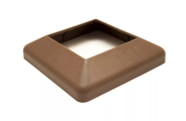 Крышка нижняя ПВХ для столба Deckart 125х125 Шоколад купить в Таганроге