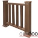 Ограждение из ДПК Outdoor Классик 3D STORM коричневый микс купить в Таганроге