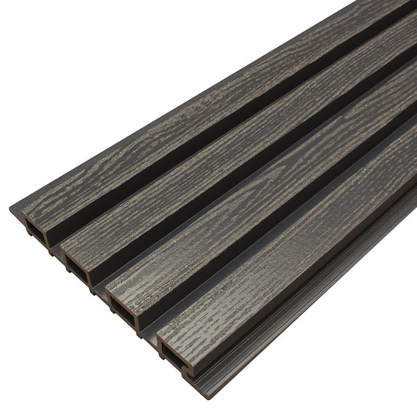 Фасадная доска из ДПК Faynag Wood Рейка Мокрый Асфальт купить в Таганроге