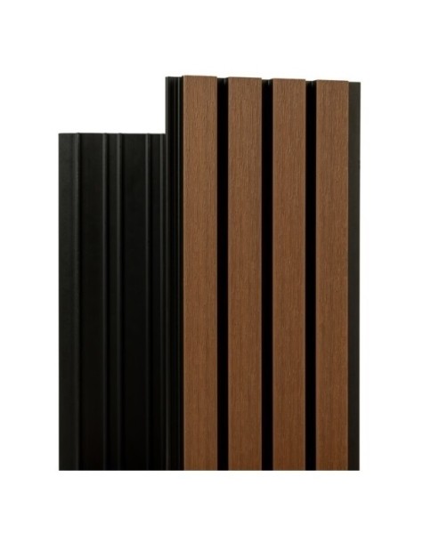 Фасадная реечная панель Ecodecking Скай коэкструзия 200х20х3000 Тик купить в Таганроге