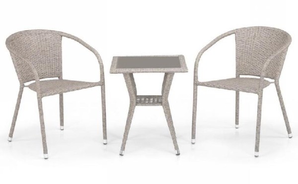 Комплект плетеной мебели AFINA из иск. ротанга T25C/Y137C-W85 Latte 2Pcs купить в Таганроге