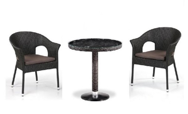 Комплект плетеной мебели AFINA из иск. ротанга T601/Y79A-W53 Brown 2Pcs купить в Таганроге