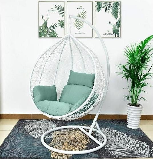 Кресло Подвесное из искусственного ротанга AFM-168A-XL White/Green купить в Таганроге