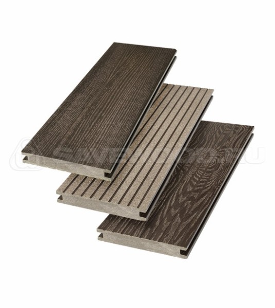 Террасная доска SW Fraxinus (R) полнотелая «SaveWood» Темно-коричневый купить в Таганроге