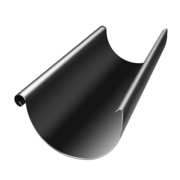 Водосток Grand Line 125x90 – Желоб 3м RAL 9005 купить в Таганроге