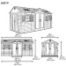 Сарай пластиковый LifeTime 15x8 DD купить в Таганроге