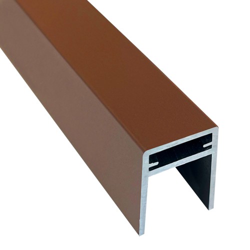 П-профиль Алюминиевый EasyDecking 35x25 Коричневый купить в Таганроге