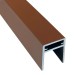 П-профиль Алюминиевый EasyDecking 35x25 Коричневый купить в Таганроге