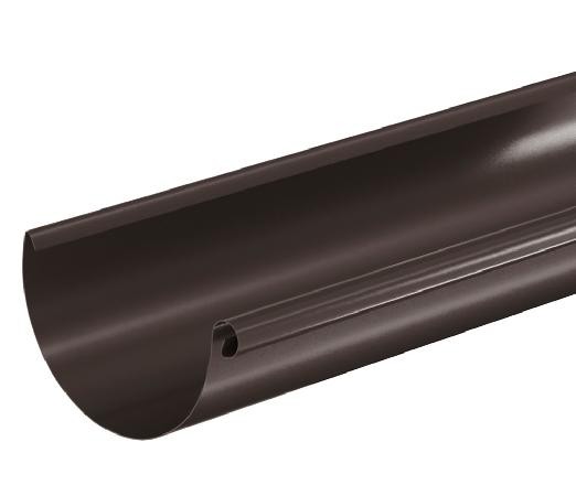 Водосток Aquasistem, система 125x90 - Водосточный желоб 3.00м RR 32 Тёмно Коричневый купить в Таганроге