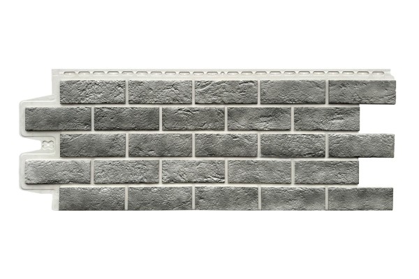 Фасадная панель Grand Line Состаренный кирпич Элит гранит, ШОВ белый купить в Таганроге