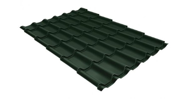 Металлочерепица классик 0,5 Satin RR 11 темно-зеленый купить в Таганроге